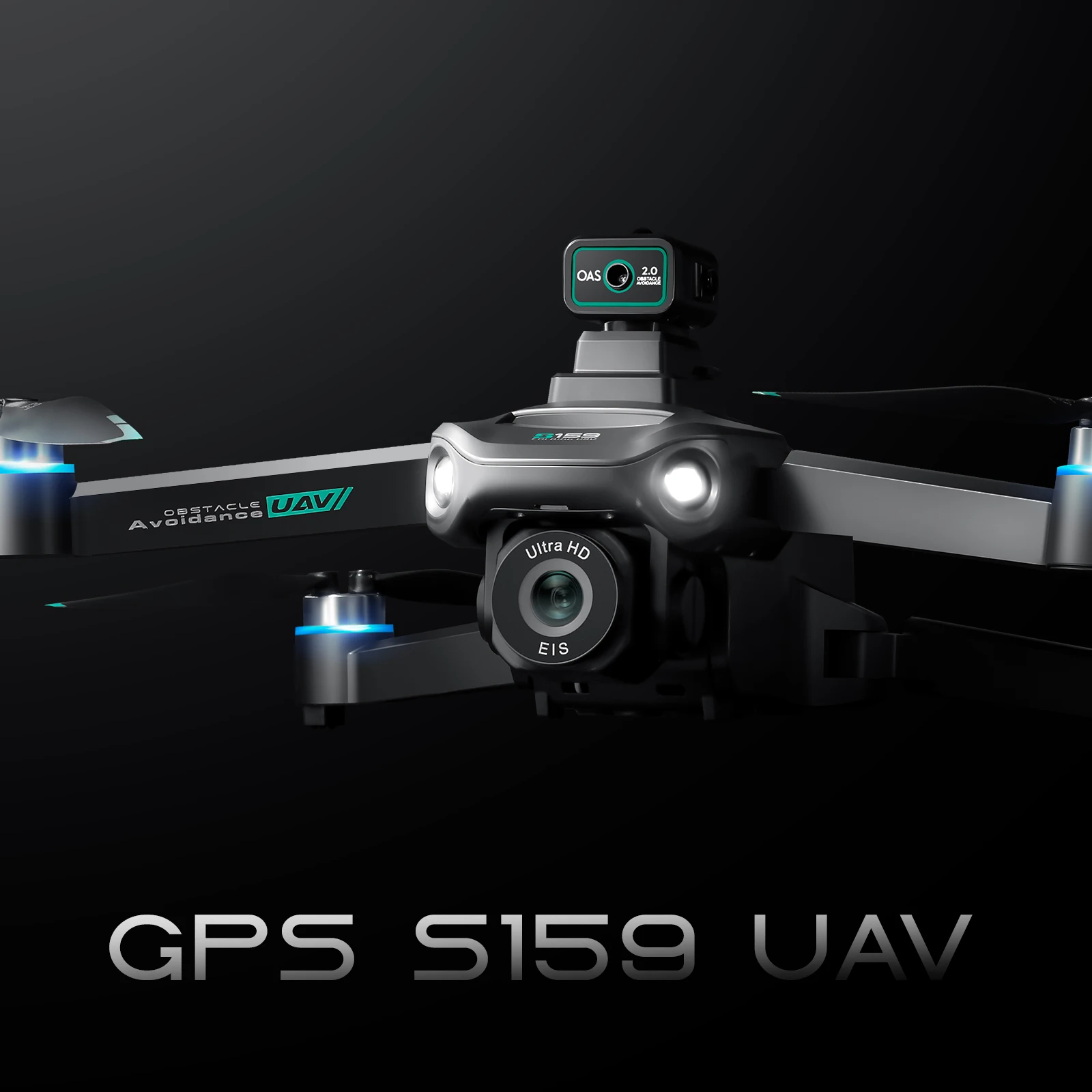 대형 스크린 제어 기능이있는 S159 GPS 드론 5G 전문 8K HD ESC 듀얼 카메라 브러시리스 광학 흐름 UAV RC 장난감 FPV Quadcopter