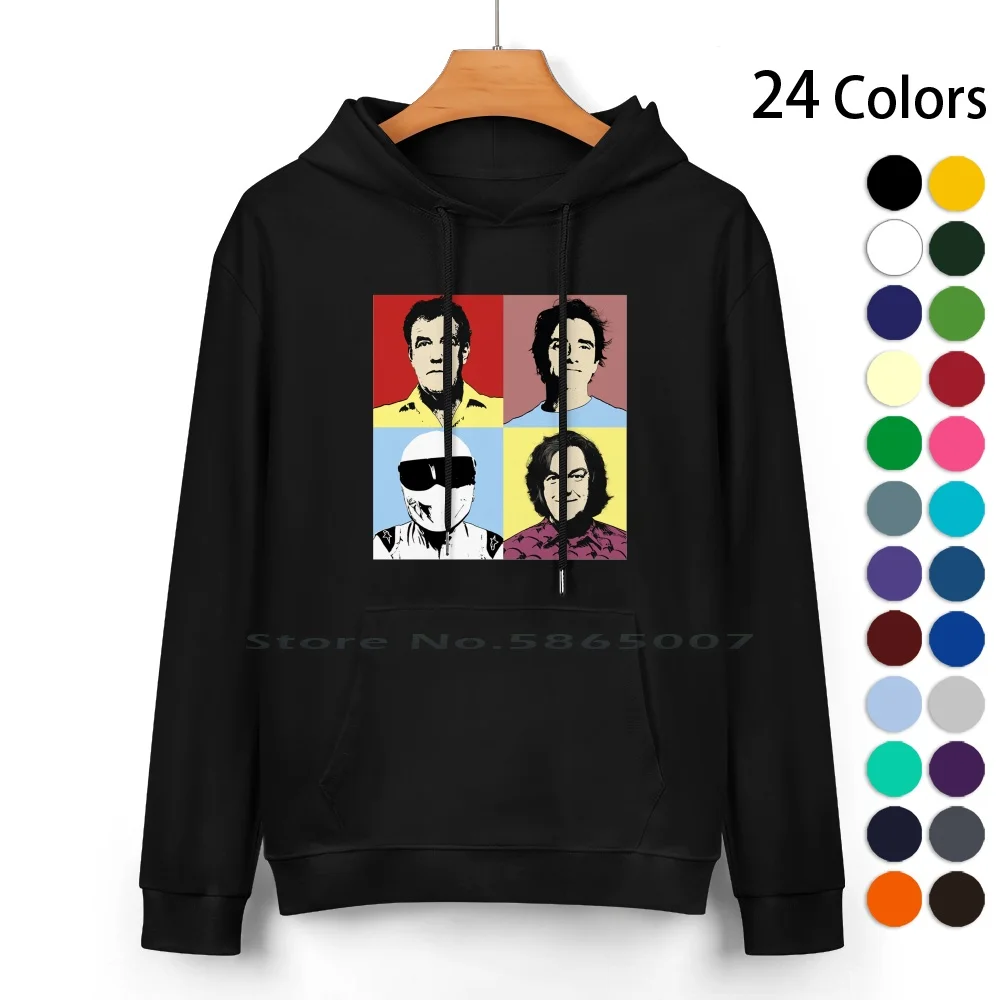 

Hammond May Stig Pop Art Pure Cotton Hoodie Sweater 24 Colors Jeremy Richard Hammond James May Captain Slow Jezza