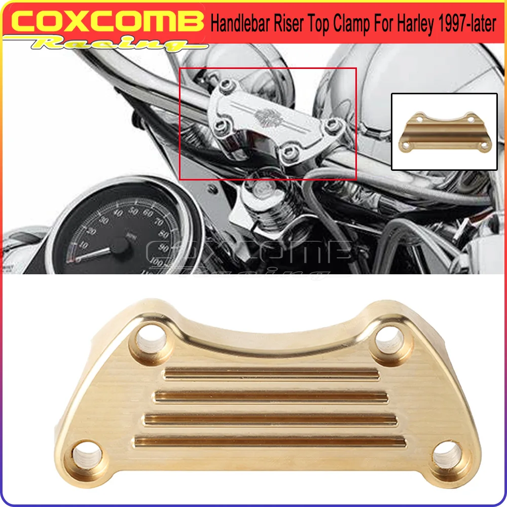 

Новинка, верхние зажимы для руля, крышка для Harley Softail Custom Deluxe Deuce Heritage, ночной поезд Rocker Slim Standard 1984-2015