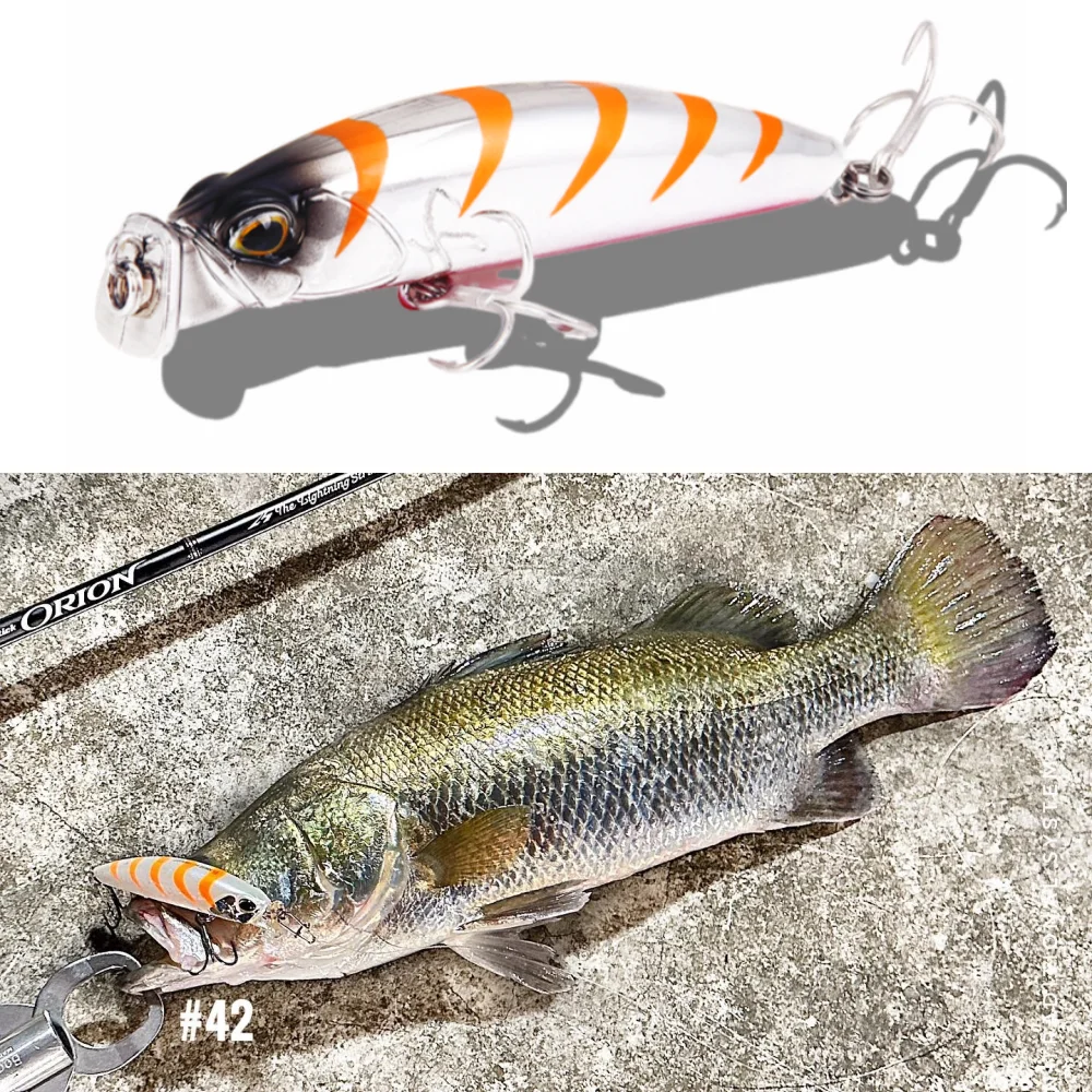 TSUYOKI Angelköder 2025, 75 mm, 10 g, Tauchen, 0–25 cm, Jerkbaits-Köder, schwimmend, Duo Terrif Dc-7 Minnow, Forellenköder, Makrele, Seebarsch
