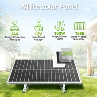 Panneau solaire rigide RVPOZWER 12,8 V 100 W, cellules solaires de type N 18BB, panneau solaire monocristallin en silicium, étanche, camping/maison/camping-car 2