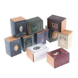 Boîte de papier Kraft rétro européen, 100 pièces/boîte, Scrapbooking, fabrication de cartes, journal intime, projet DIY, décoration de journal intime, cartes, cadeaux, vente en gros 