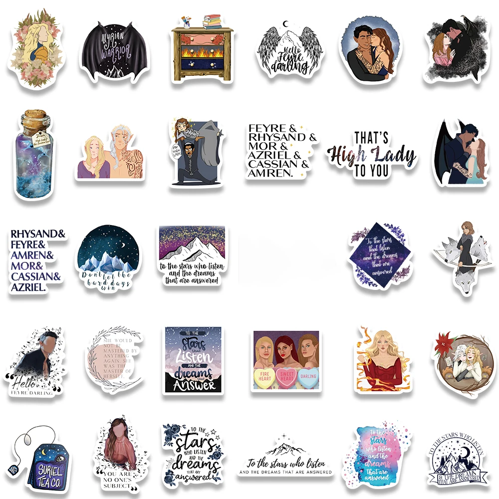 Book Lover Decals 102 Pcs Bookish Stickers Pack - Waterproof Vinyl ...