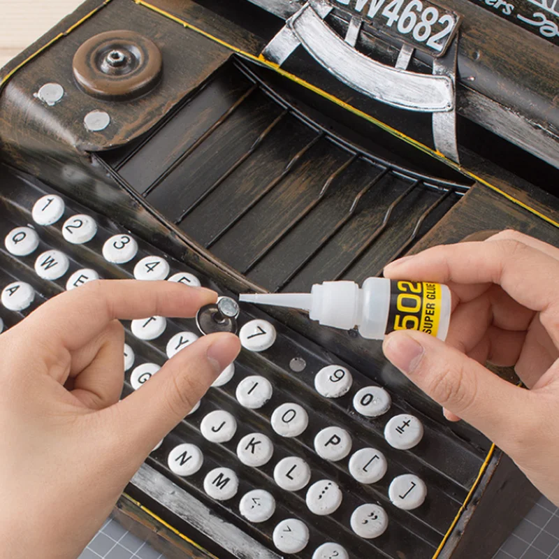 3Pcs Instant Quick-drying Cyanoacrylate Adhesive Strong Bond Fast Leather Rubber Metal 8g Office Supplies  502 Super Glue