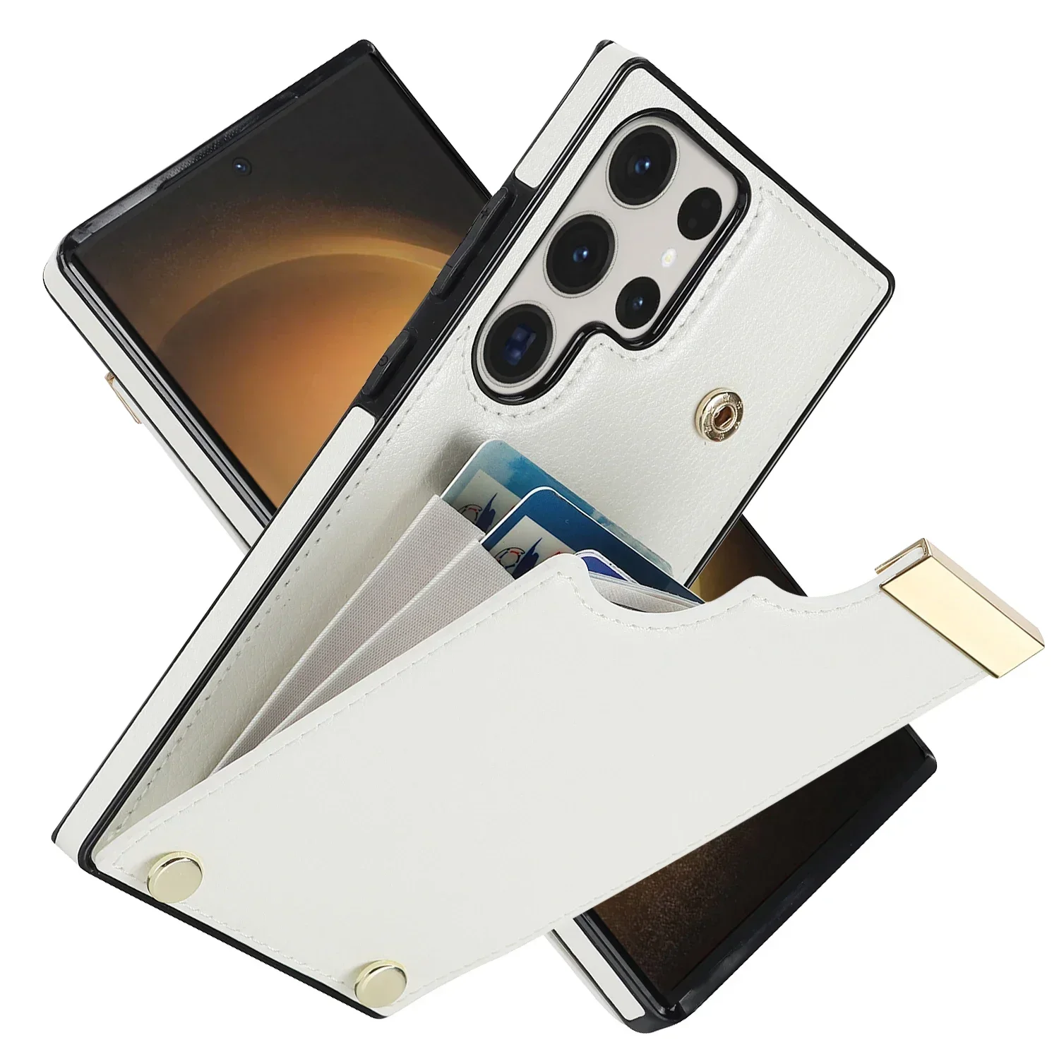 Leather Wallet Case with Organizer Card Slot
