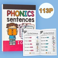 113 P English Phonics sentence Practice Book I Can Read Exercise Book for kid children learning English Educational toy Kid Game 1