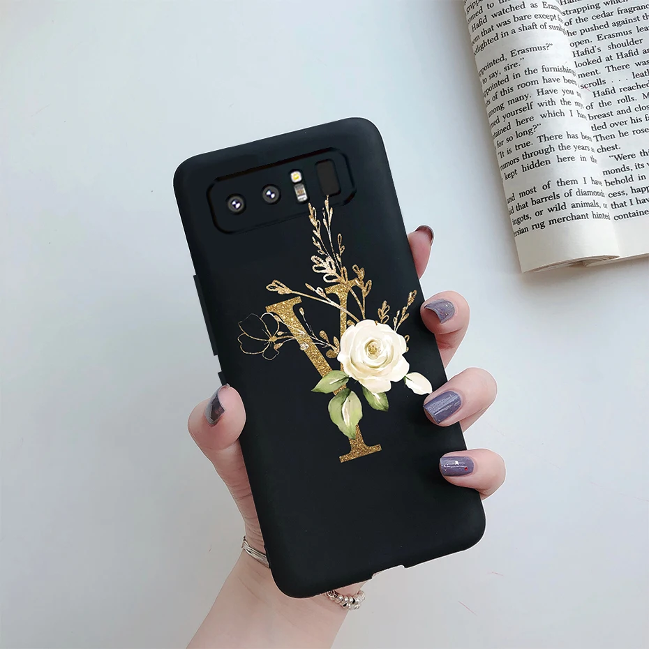 Chic Soft Silicone Phone Case with Cute Letters