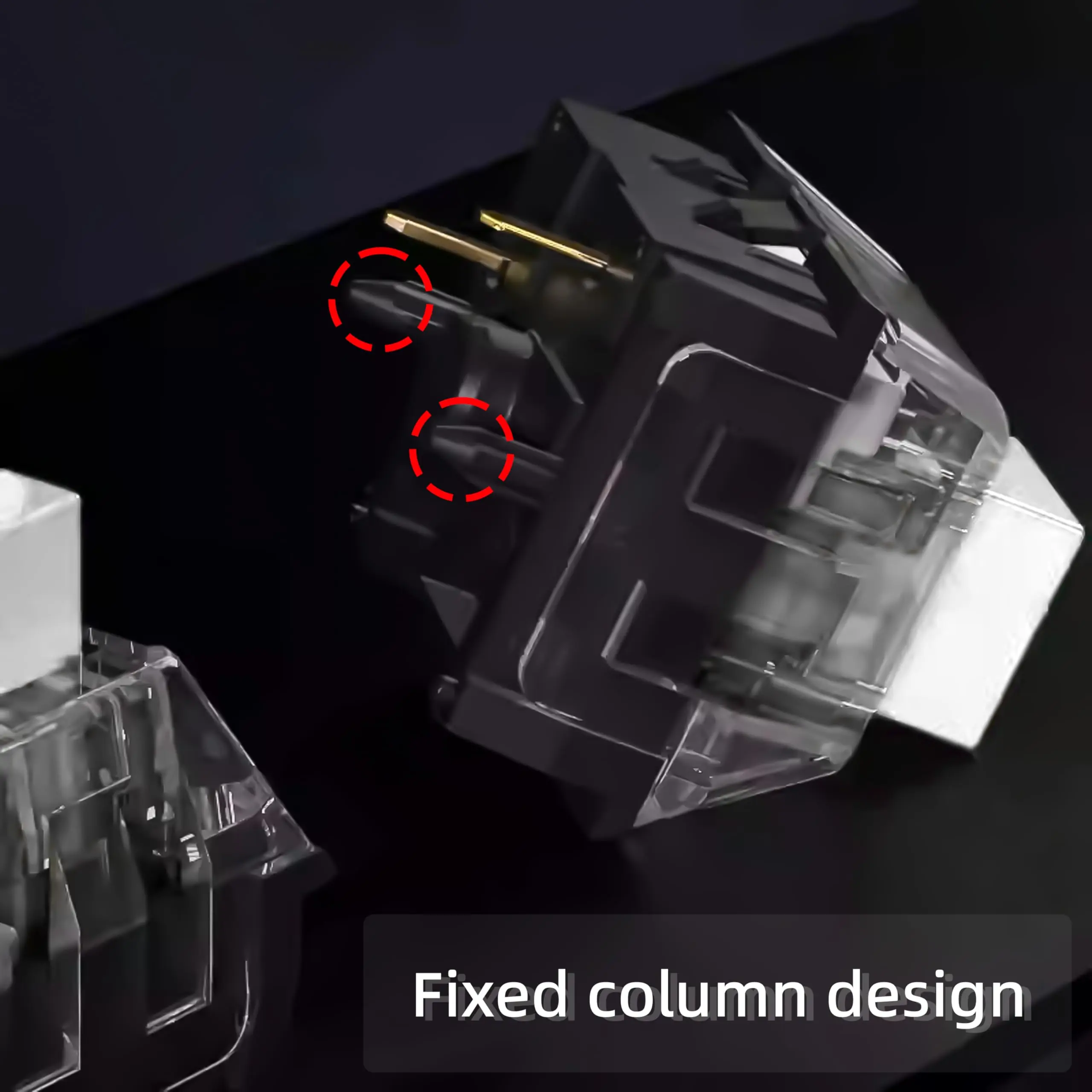 Kailh Box White V2 Clicky Mechanical Keyboard Switches - Pre-Lubed, Waterproof, 5-Pin, 45gf Actuation, Pack of 60