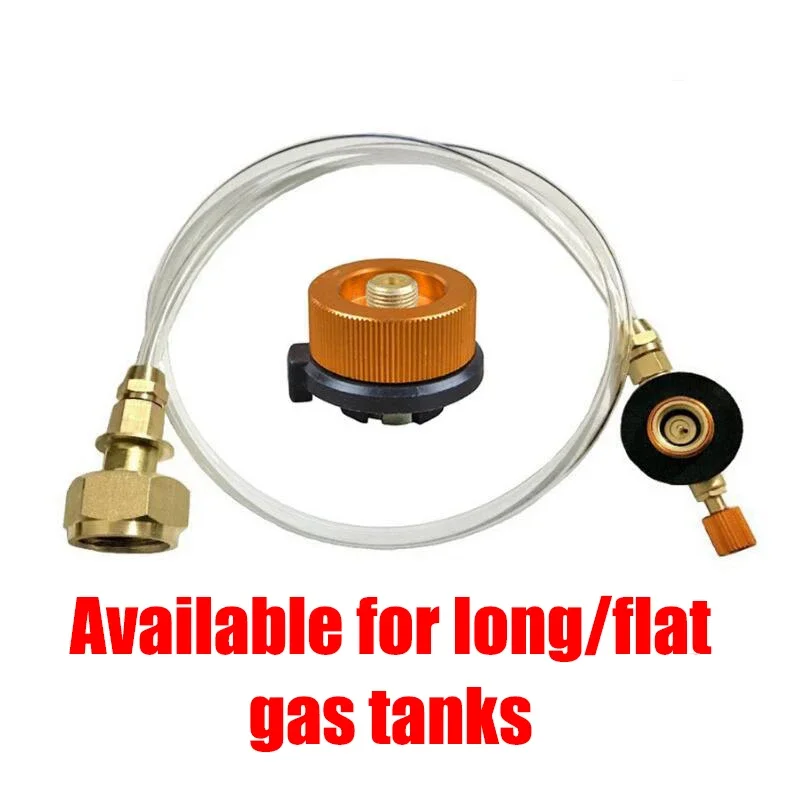 OutdoorCampingGasStovePropaneRefillAdapterGasFlatCylinderTank