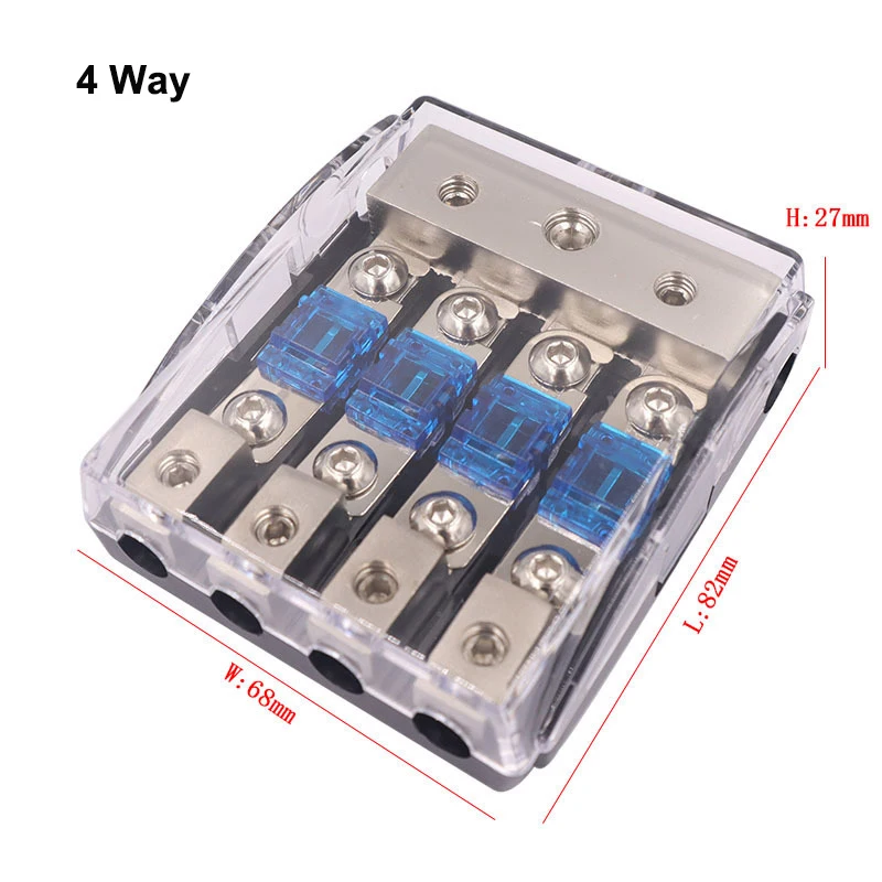 Fuse Holder Power Distribution Block For Car Audio
