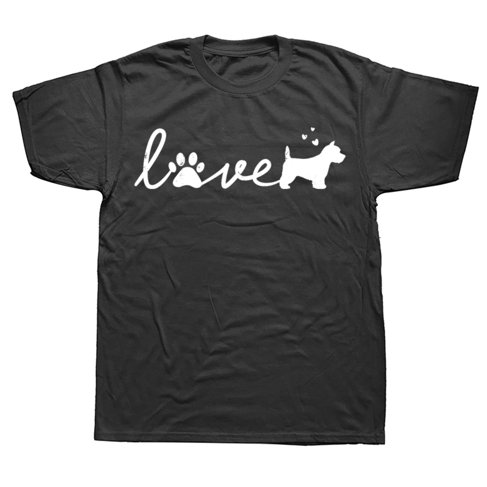 West Highland White Terrier Westie Mama Papa Hund Liebe T-Shirt Süße Kleidung Luxus Designer Sport Fans Herren Baumwolle T-Shirts