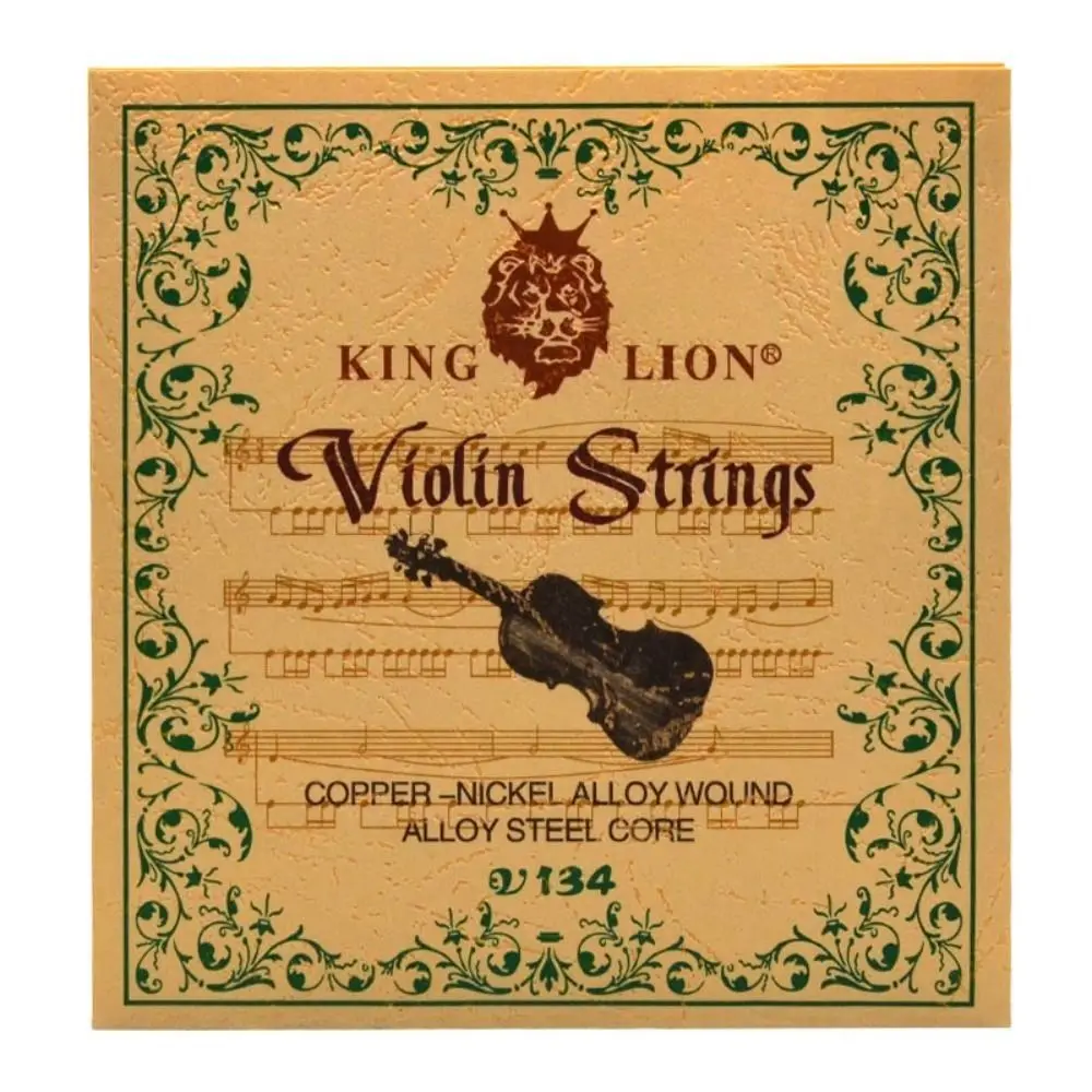 

Набор струн для скрипки V134 King Lion, аксессуары для скрипки из белого медного меди и никеля, для обмотки, концерта