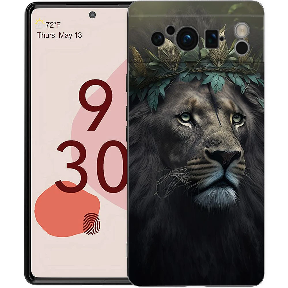 Lion Design Shockproof Soft Silicone Phone Case Cover