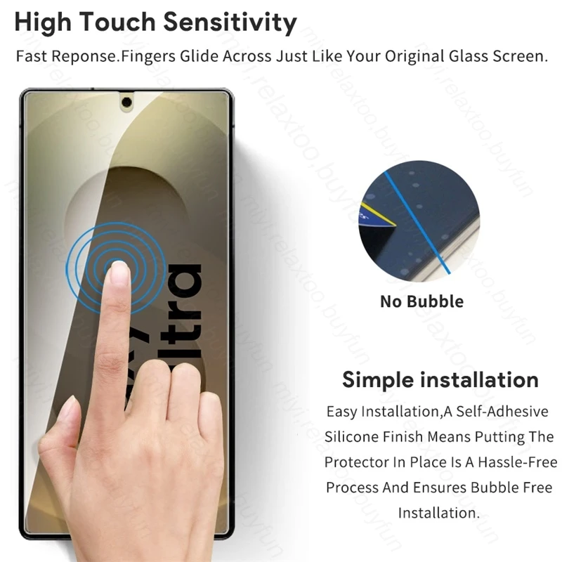 5-1 قطعة 9H الزجاج المقسى لسامسونج غالاكسي S24 FE...