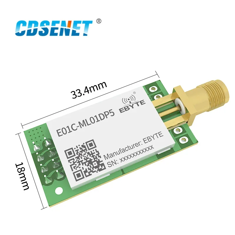 รูปสินค้า โมดูลส่งสัญญาณไร้สาย 2.4GHz ระยะไกล 100mW 20dBm