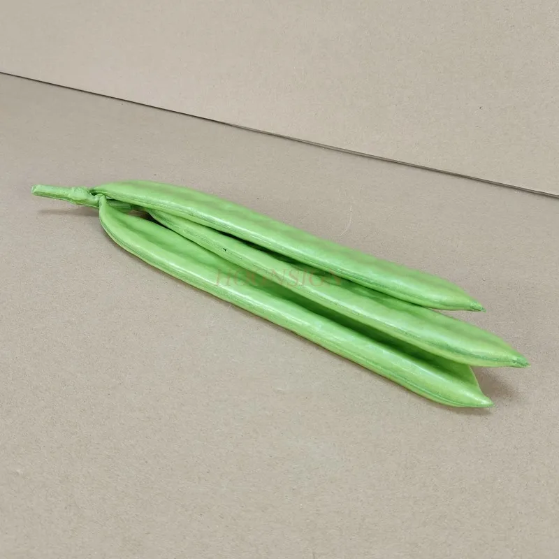 Simulation Vegetables Pu Sword Bean Beans Hotel Decoration Snow Peas Model Put Fake Fruits Pretend Food