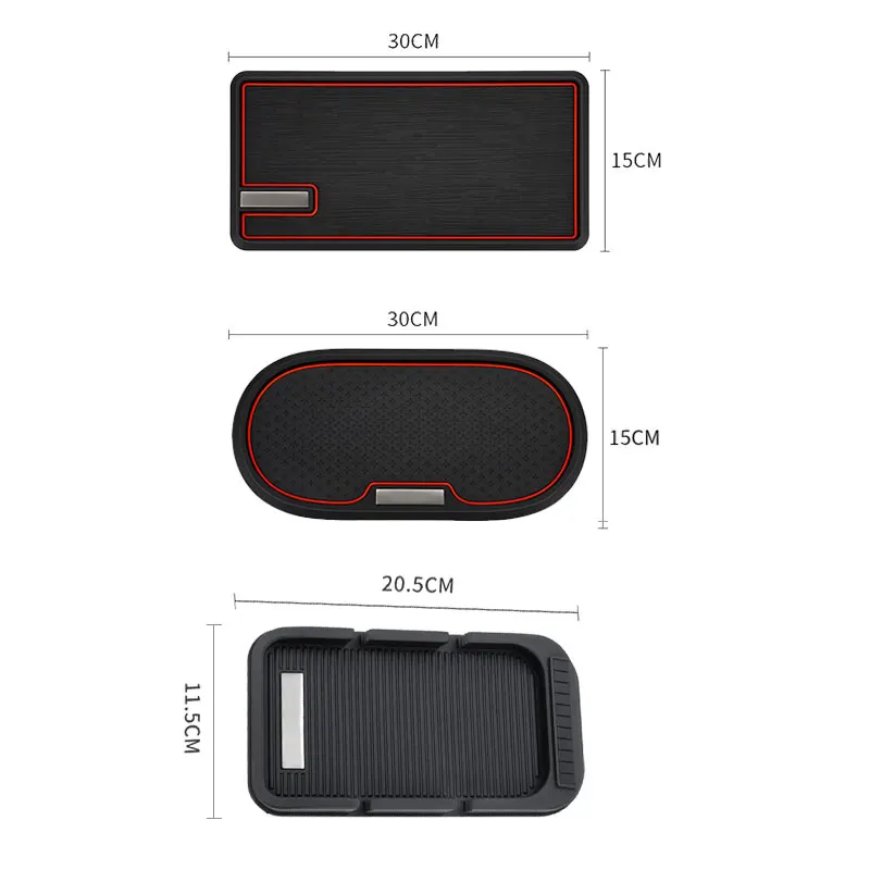 Car Dashboard Non Slip Grip Sticky Pad Phone Holder Mat Anti-skid Silicone Mat for FIAT 500 Universal