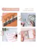 A6 Faux Leather Button Closure Loose Leaf Binder With Cash Envelope Pockets & Replacement Storage Bag ,Used for Bookkeeping, Sav 2