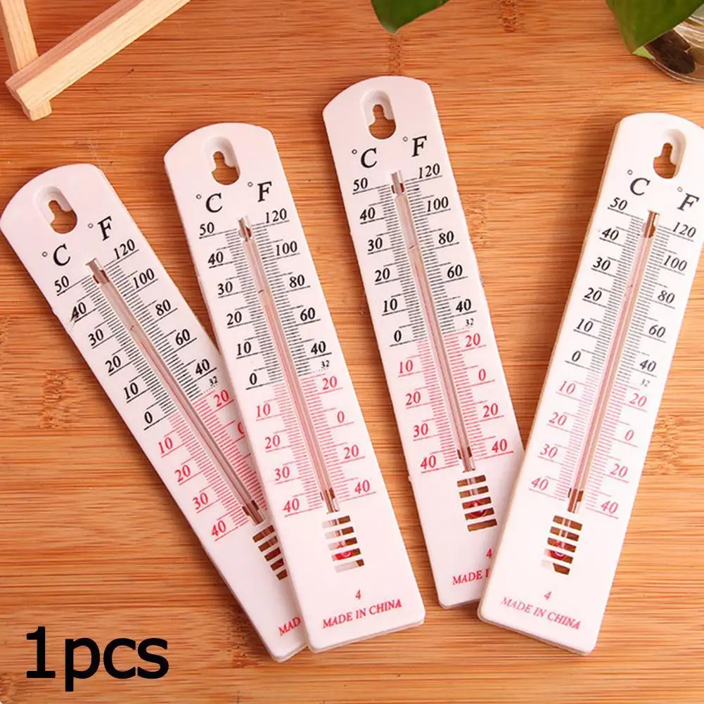 

Wall Hang Thermometer Indoor Outdoor Garden House Garage Office Room Hung Logger Straight Plate Temperature Meter