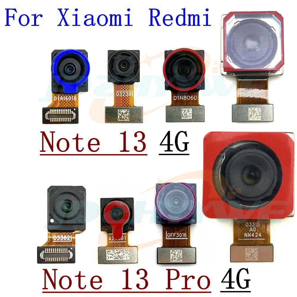 

Original Rear Front Camera For Xiaomi Redmi Note 13 Pro 4G Back Selfie Frontal Backside Camera Module Flex Repair Spare Parts