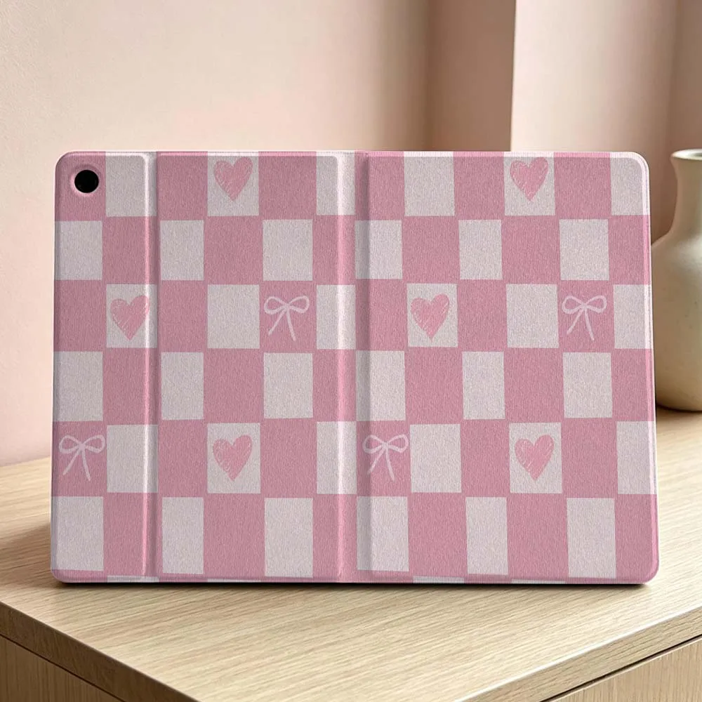 Purple Pink Checker Soft Tablet Case