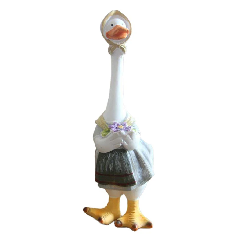 Creative Imitation Duck Figurines Personality Resin Statue