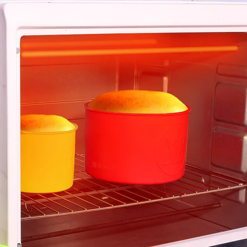 1/3pcs Silicone DIY Cake Mold Desserts Baking Mold Random Color Rectangular Bread Pan Mousse Cake Round Shape Mold Baking Pans