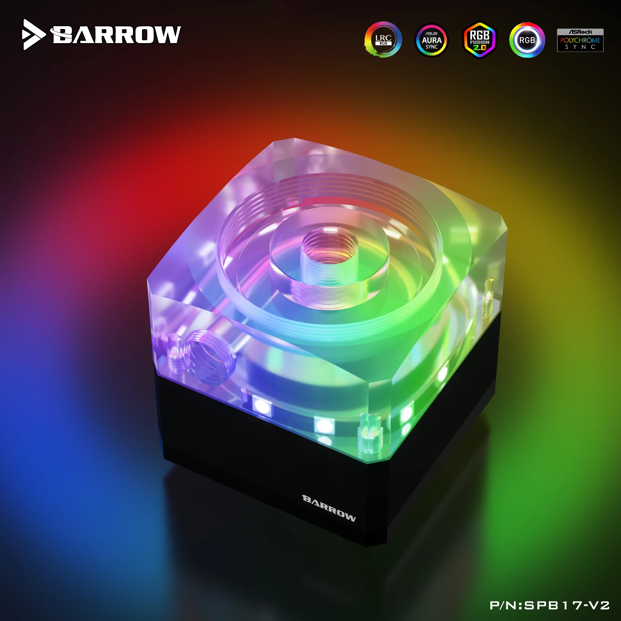 Carrinho de Mão Ddc Pwm Bomba 17w Elevador de Fluxo Máximo 5.5 Metros 960l h Ddc Bomba Combo Mais Reservatório Comprimento 195 mm 245 mm Tanque Refrigerante Rgb Ventiladores e resfriadores - Imagem 6