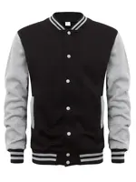 Veste de Baseball en Jersey pour hommes, ample, tendance américaine, bombardier, décontractée, grande taille, nouvelle collection 2023 3