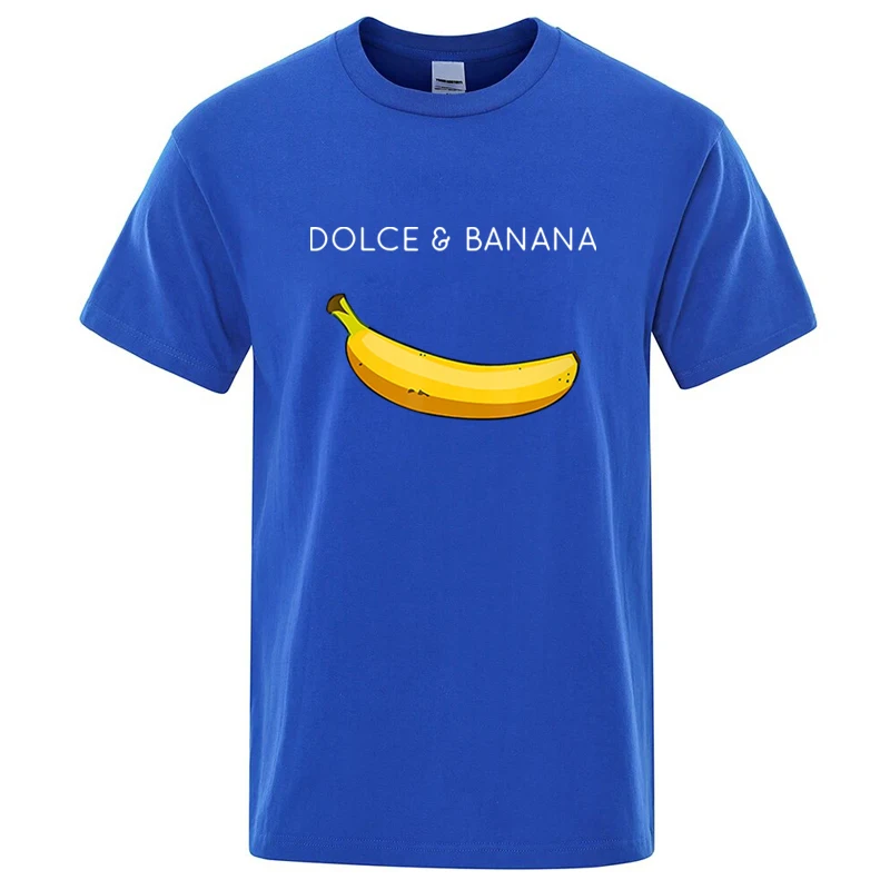 Summer Men T-shirt High Quality Cotton Blend Funny Banana