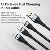 45015-805b52.jpg Cable de surcharge 3 en 1 Micro USB type-c chargeur rapide