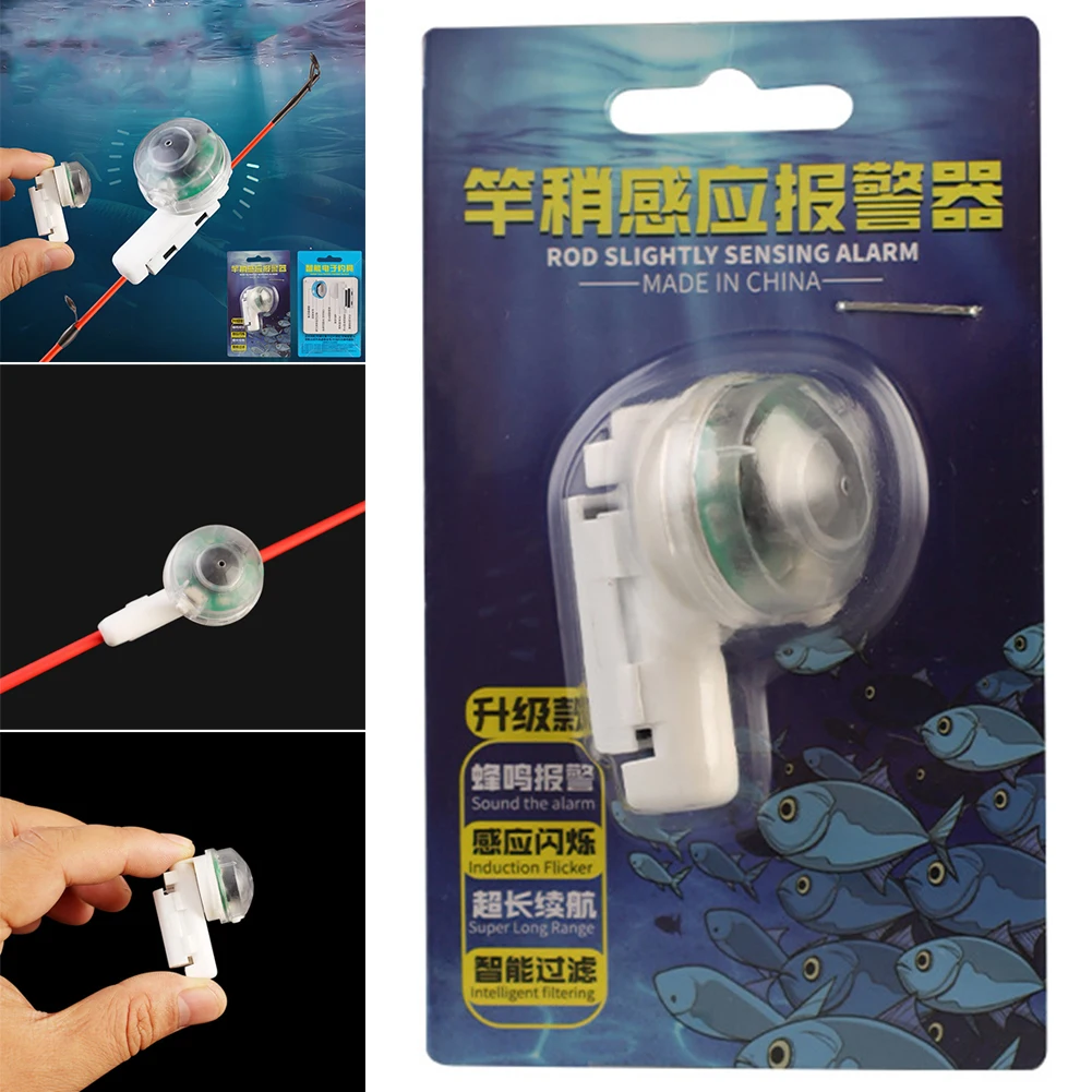 Portable Electronic LED Light Alarms Lightweight Universal Electronic Rod Luminous Alarms for Night Fishing Accessories