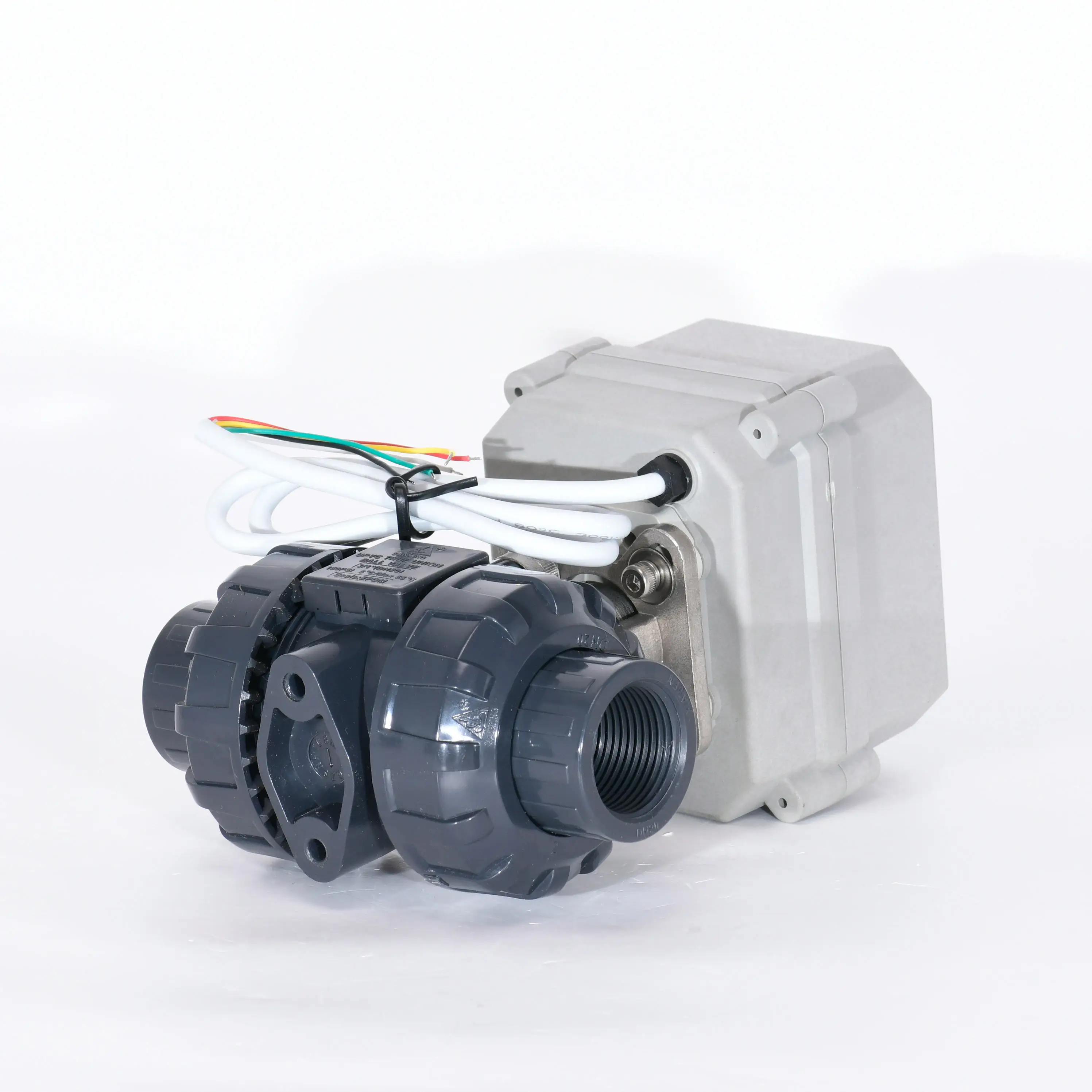 

CR201 DN32 PVC Electric Motorized Water Control Flow Actuator Ball Valve Motor Operated Valve UPVC Valve With Ss Bracket