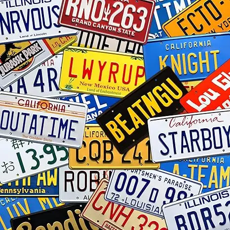 thumbnail image 2 of Black And White Lion Head License Plate 6 X 12 Inch Decorative Car Front License Plate Cover Aluminum Novelty Vanity Tag Funny Car Decoration 2 of 10