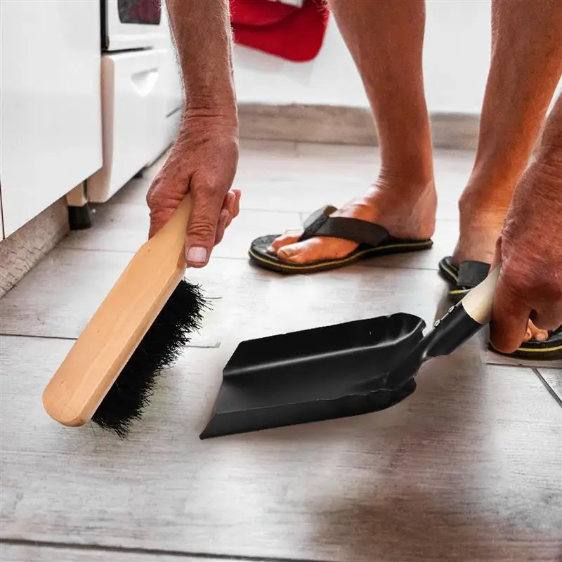 1 Set Coal Shovel And Hearth Brush Set, Fireplace Shovel And Brush, Hearth Tidy Set, Fireplace Tool Fire Pit Cleaning Tools