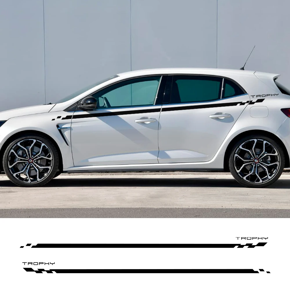MJHQWE 2 Pièces Autocollant Voiture Jupe Latérale Voiture Pour
