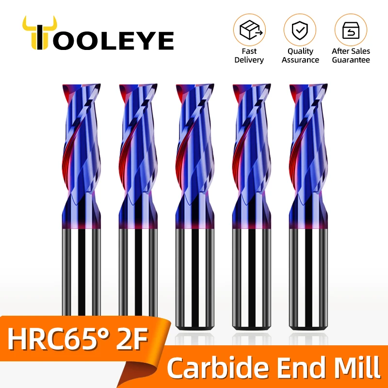 Carbide End Mill Cutter Tools Steel Milling Cutter Hrc 65 Flute
