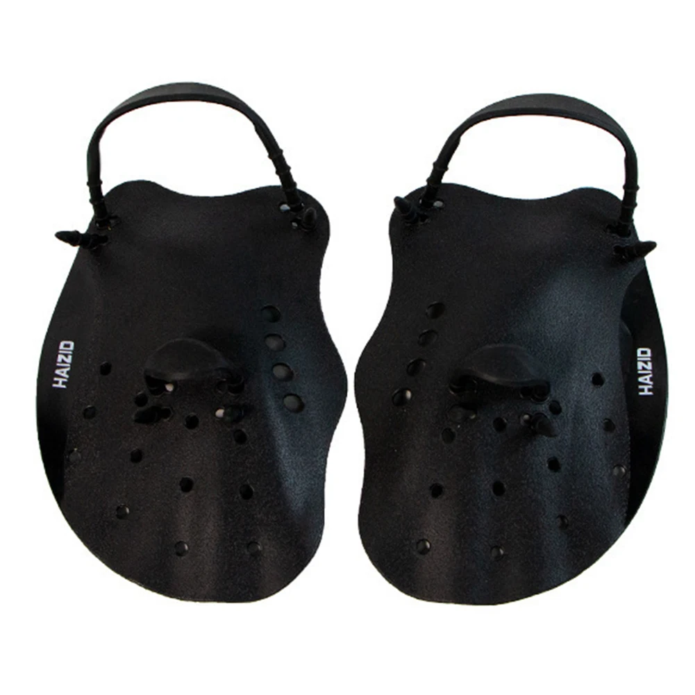 Swimming Kits Swimming Paddles Water Sports 1 Pair 17*12.3cm About 100g Adjustable Black Bule Diving Hand Webbed 3