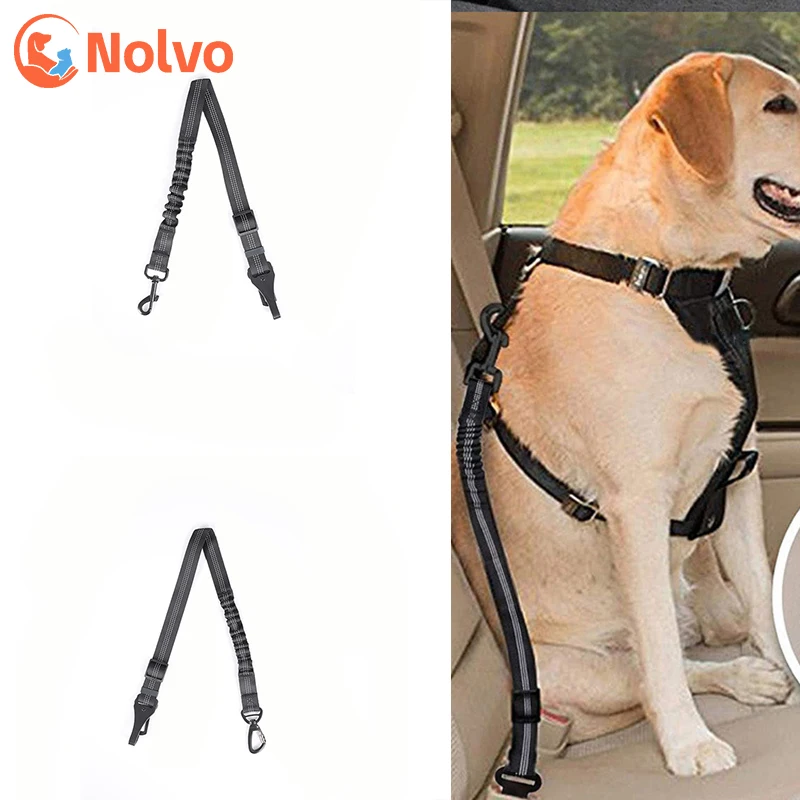 DogSeatBeltMultifunctional3in1PetCarSeatBeltwithHookLock