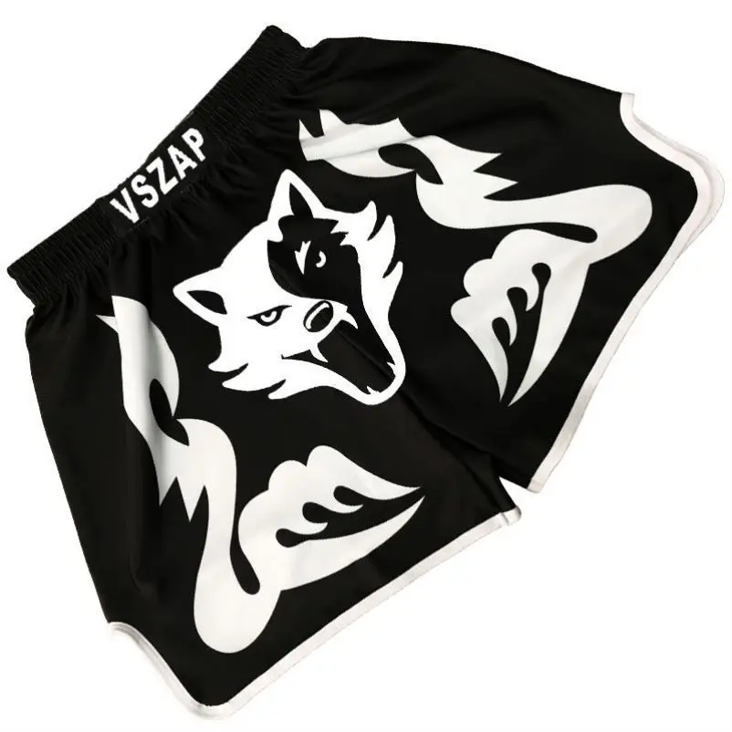 2021 Boxing Shorts Muay Thai Kick Boxing Boxer Shorts MMA Men Fight Grappling Sportswear Boxing Short Pant Wholesale