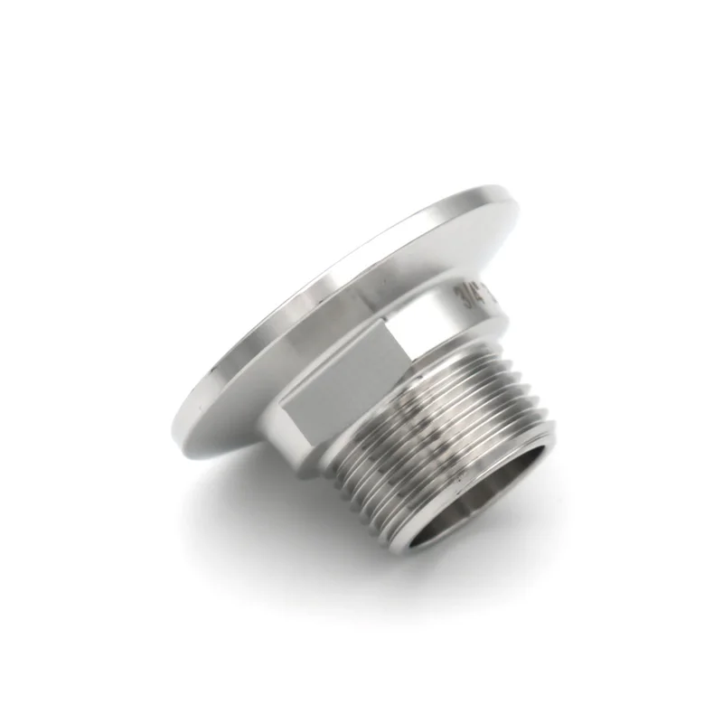 1/2 1/4 3/4 1" Npt Male Thread Adaptor Joint Sanitary SS304/316L Stainless Steel Tri Clamp 25.4 50.5 64mm Pipe Fitting Homebrew