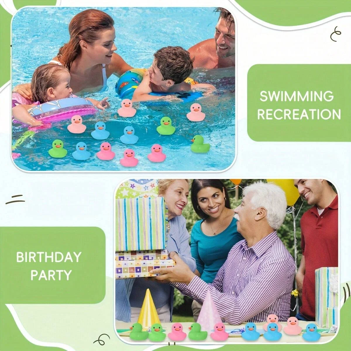 10/25pcs Mini Rubber Ducks Bath Toy For Kids And Toddlers Multicolor Float Rubber Duckling Baby Bath Showers Pool Games Toys 3