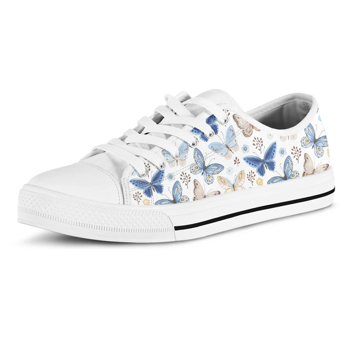 Women Canvas Shoes Sport Shoes Low Top Canvas Sneakers Fashion Butterfly Designer Unisex Sneakers Flat Casual School Shoes