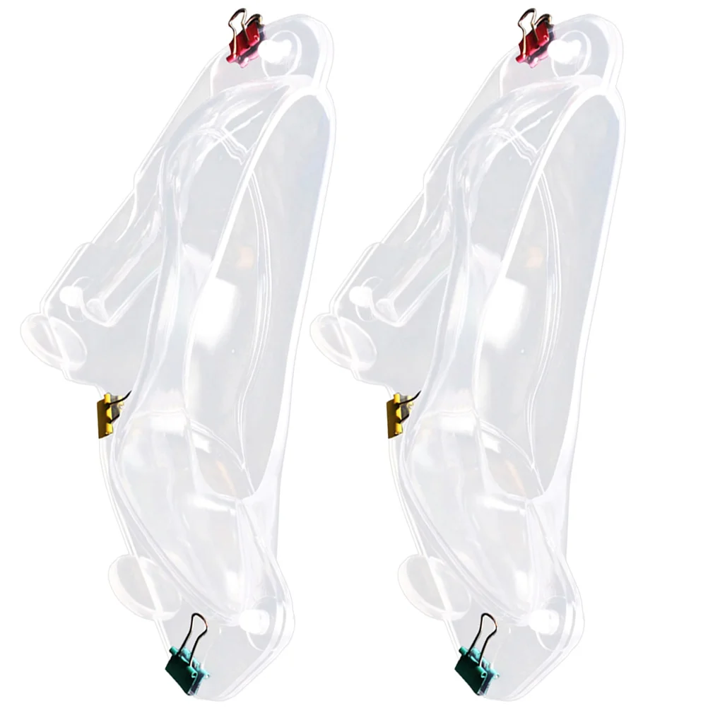 

2 Pcs High Heels Mold Candy Clear Chocolate Maker Decor Silicone Molds Plastic Pudding