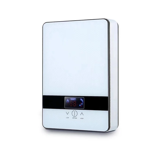Chauffe-eau électrique instantané 6500W 220V, Thermostat, débit, salle de bains, cuisine instantanée, douche chaude 1