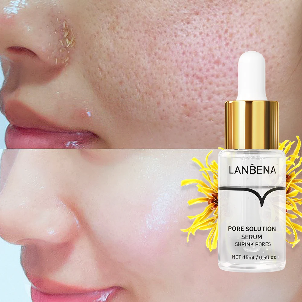 Facial Serum Facial Essence Retinol Face Serum Salicylic Acid Facial Serum Whitening Serum LANBENA Pore Solution Serum Shrink Pores Acne Treatment Remover Nose Blackhead Skin Firming Moisturizing Face Serum Skin Care