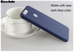 Frosted Matte Silicon Case - Premium Back Cover for Huawei Honor Y7 Prime 2018/Y7 Pro 2018 (Dark blue)