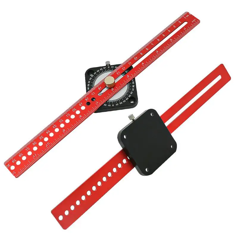 

Woodworking Scriber 360 Angle Finder Straight Ruler Scribing Tool Woodworking Tools Marking Gauge Adjustable For Carpenter