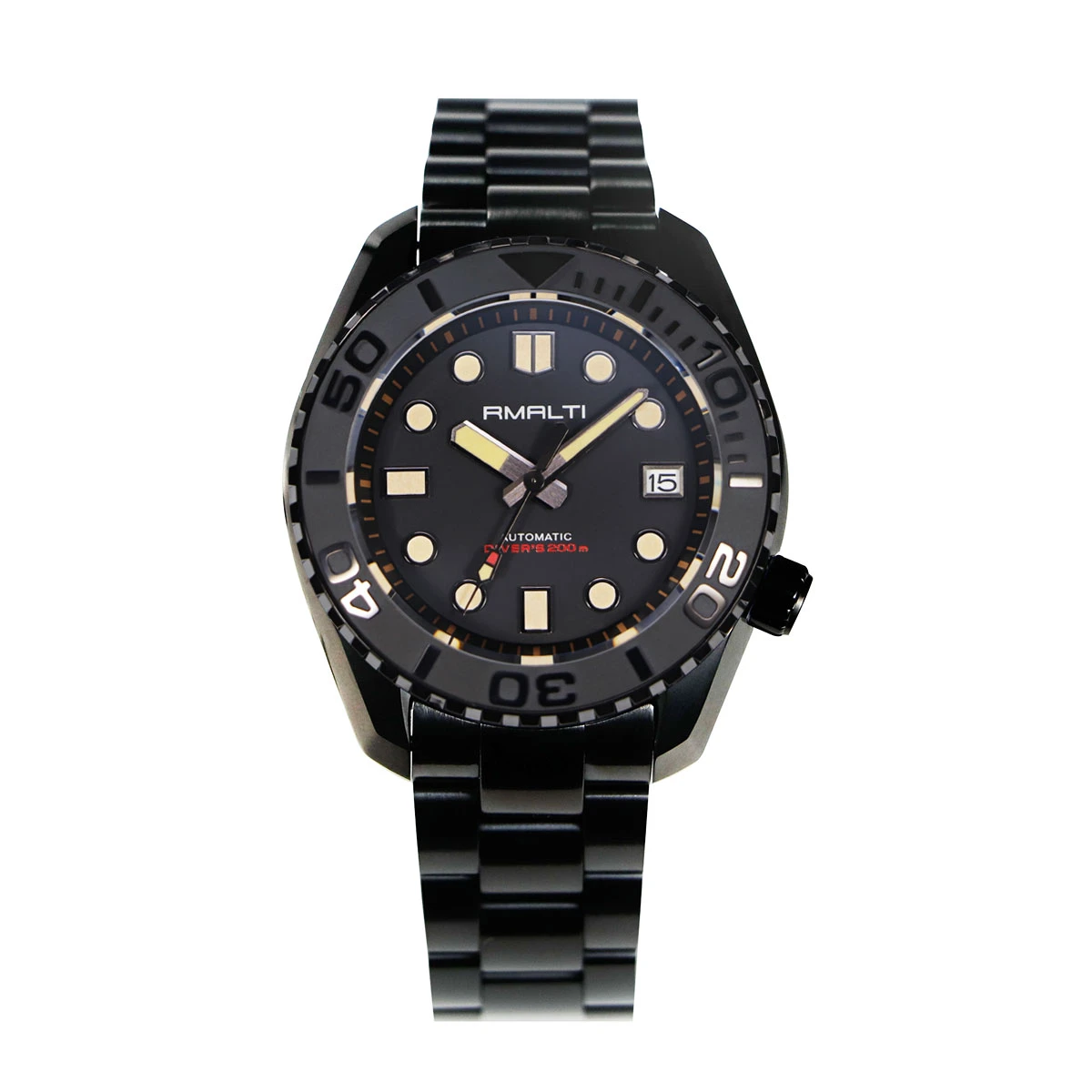 Black Automatic Watch Automatic Watch Nh35 Black Divers Watch 20