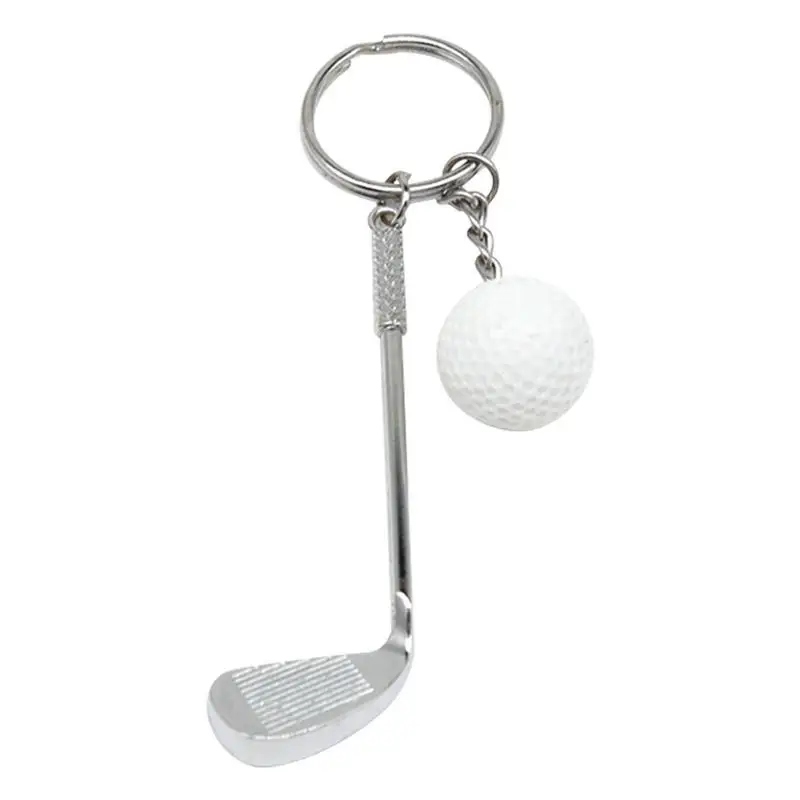 Bag Keychains For Women Sports Golf Charm Keyring Pendant Metal Key Chain With Golf Ball Cute Keychain Accessories For Bag Car